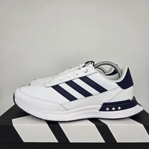 New adidas S2G Spikeless Leather 24 Golf White Navy Men's Shoes Size 11